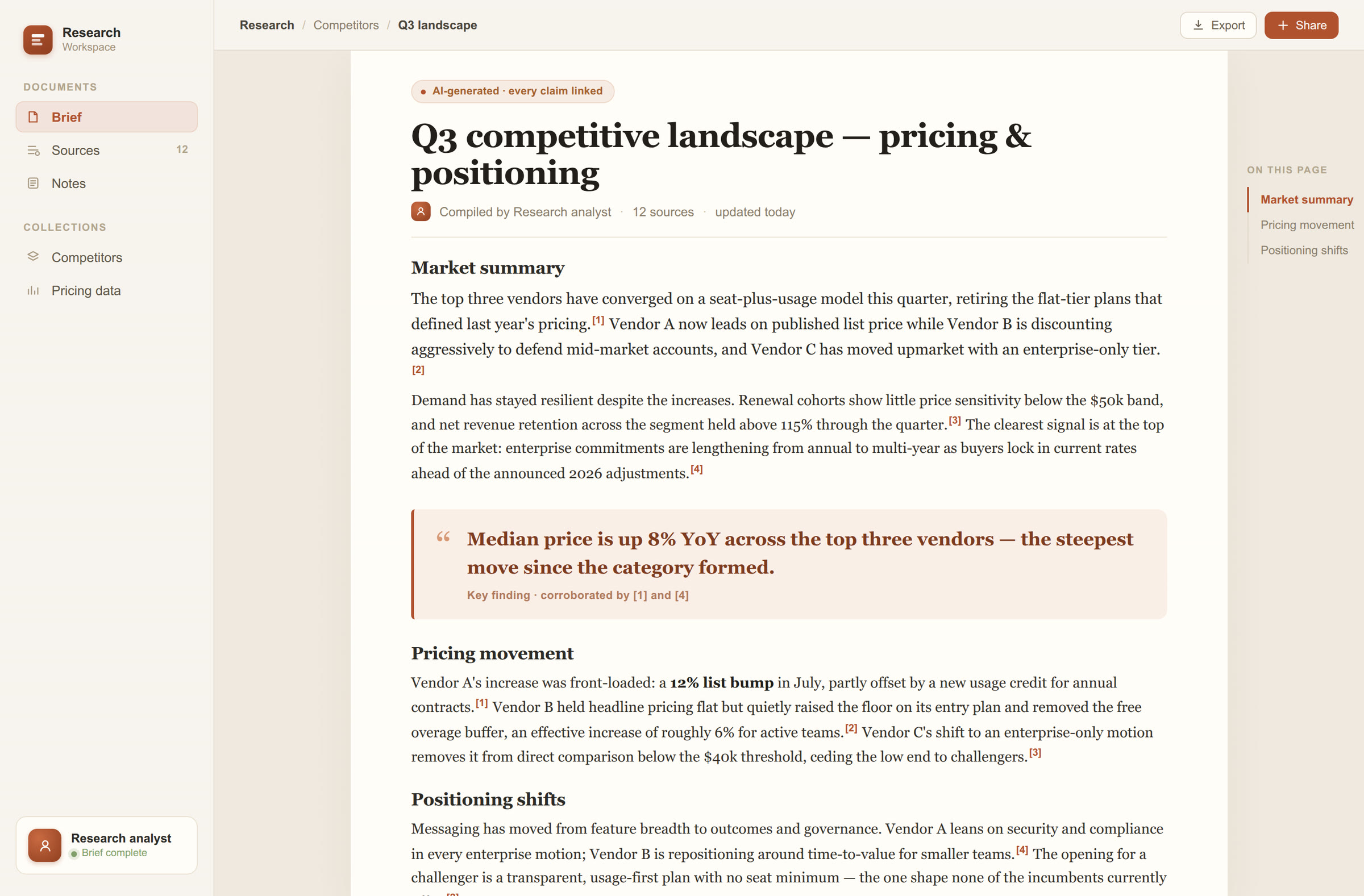 Research analyst preview