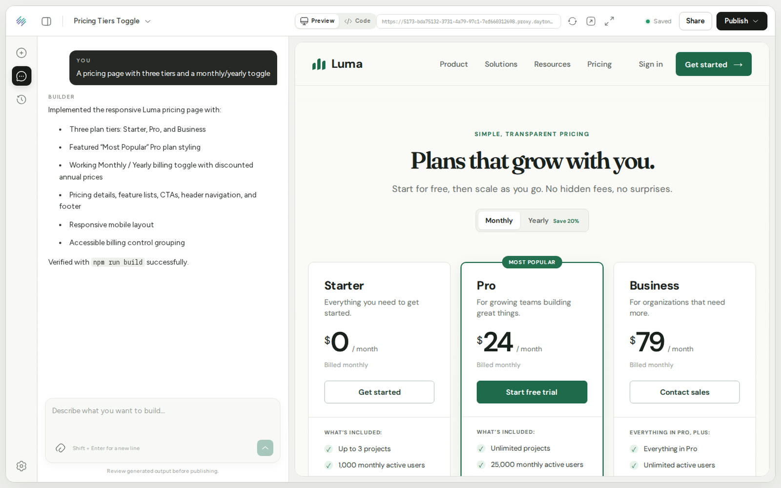 Vibe coding agent workspace